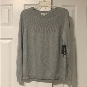 Kim Rogers Grey Sweater-New with Tags